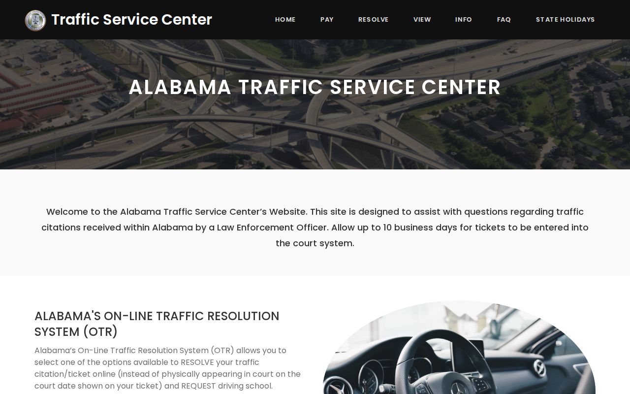 Cleburne County traffic warrant county selection screen