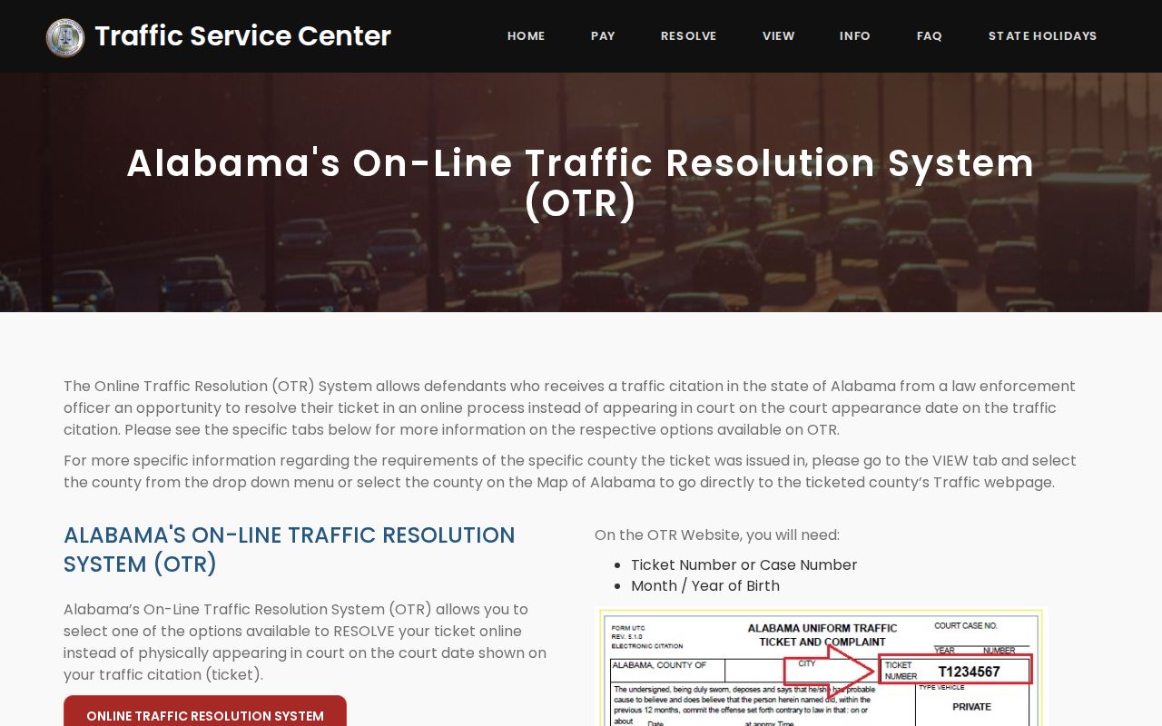 Cleburne County traffic warrant online resolution instructions